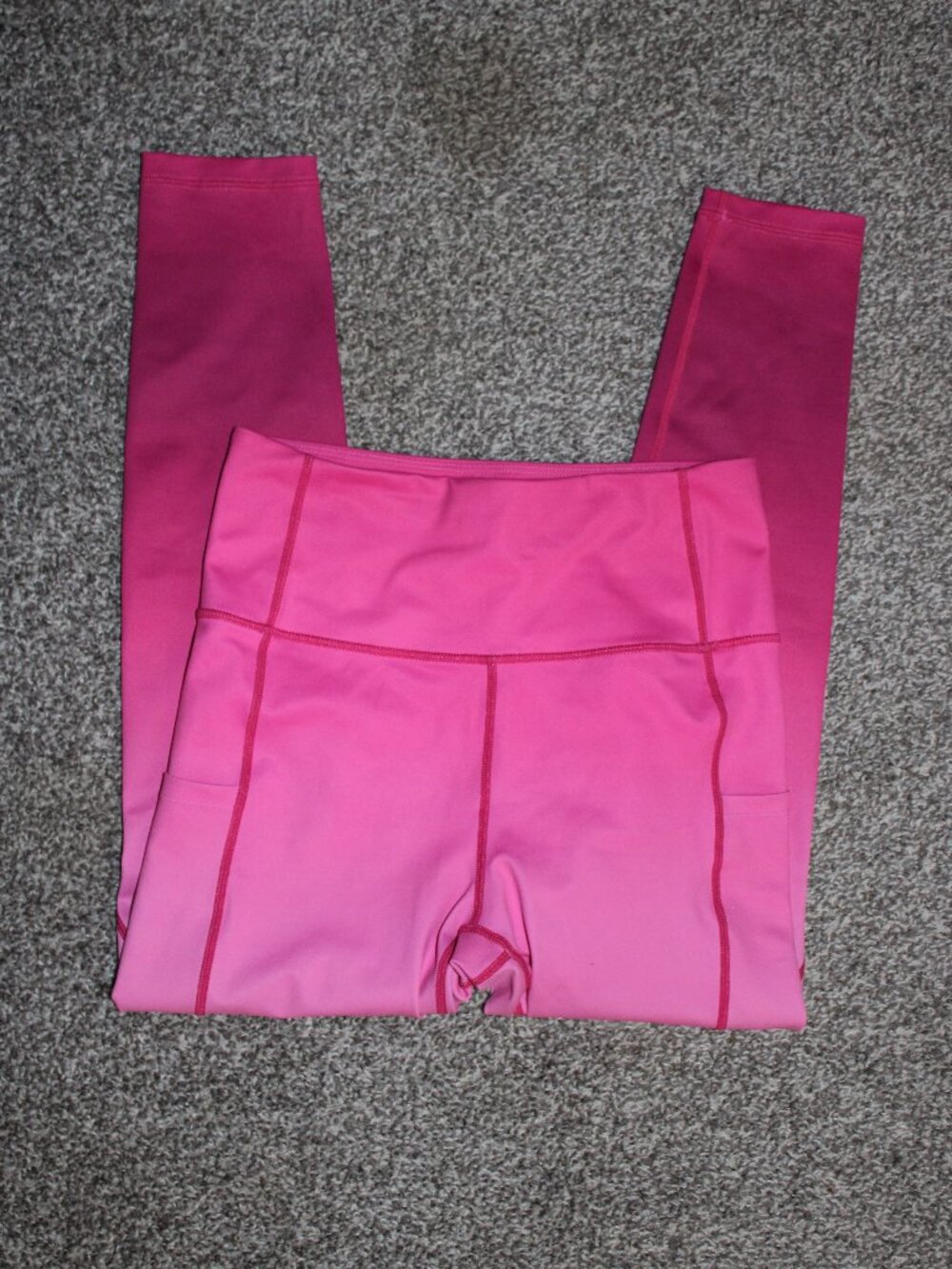 Pink ombre workout leggings